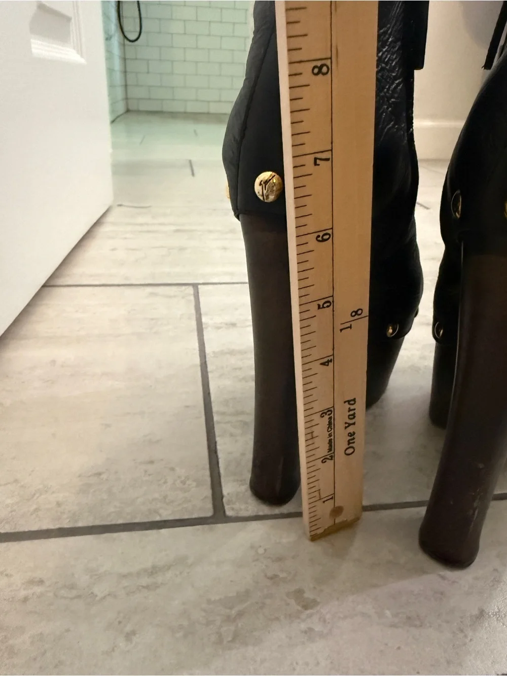 Giuseppe Zanotti Leather Shearling Platform Ankle Boots | IT 38 / US 8